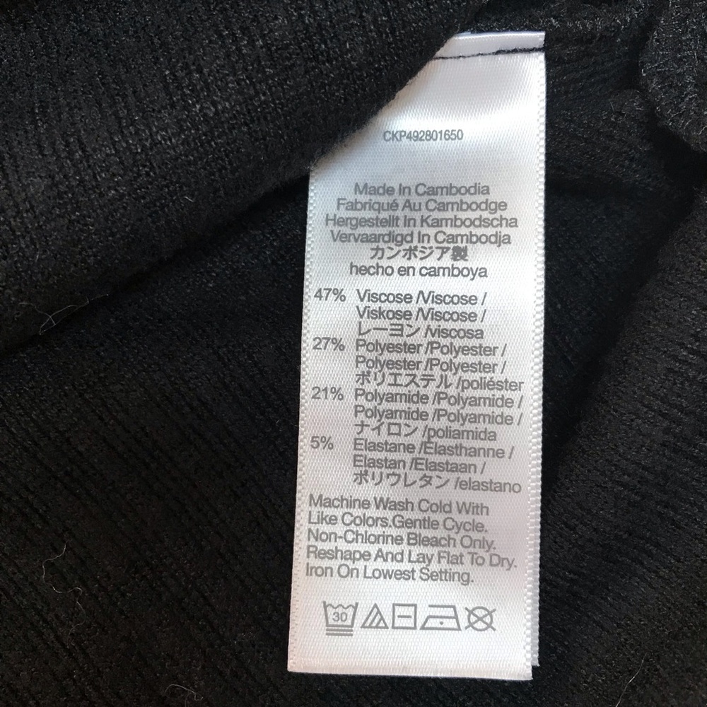 Madewell Relaxed Long-Sleeve Polo Tee in Jet Black - XXS - Picture 5 of 6